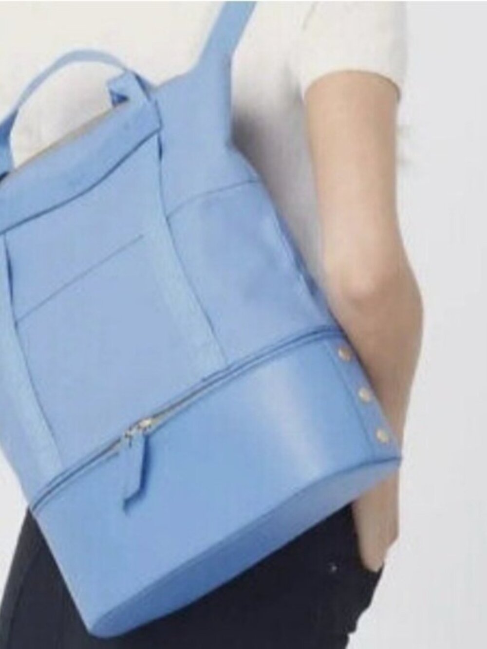 Manhattan Beach Blue Canvas Hammitt convertible backpack tote Work Gym Computer